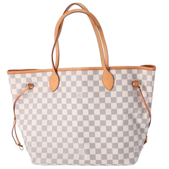 Louis Vuitton Neverfull MM Damier Azur Tote Bag N41361 Canvas - Picture 2 of 9